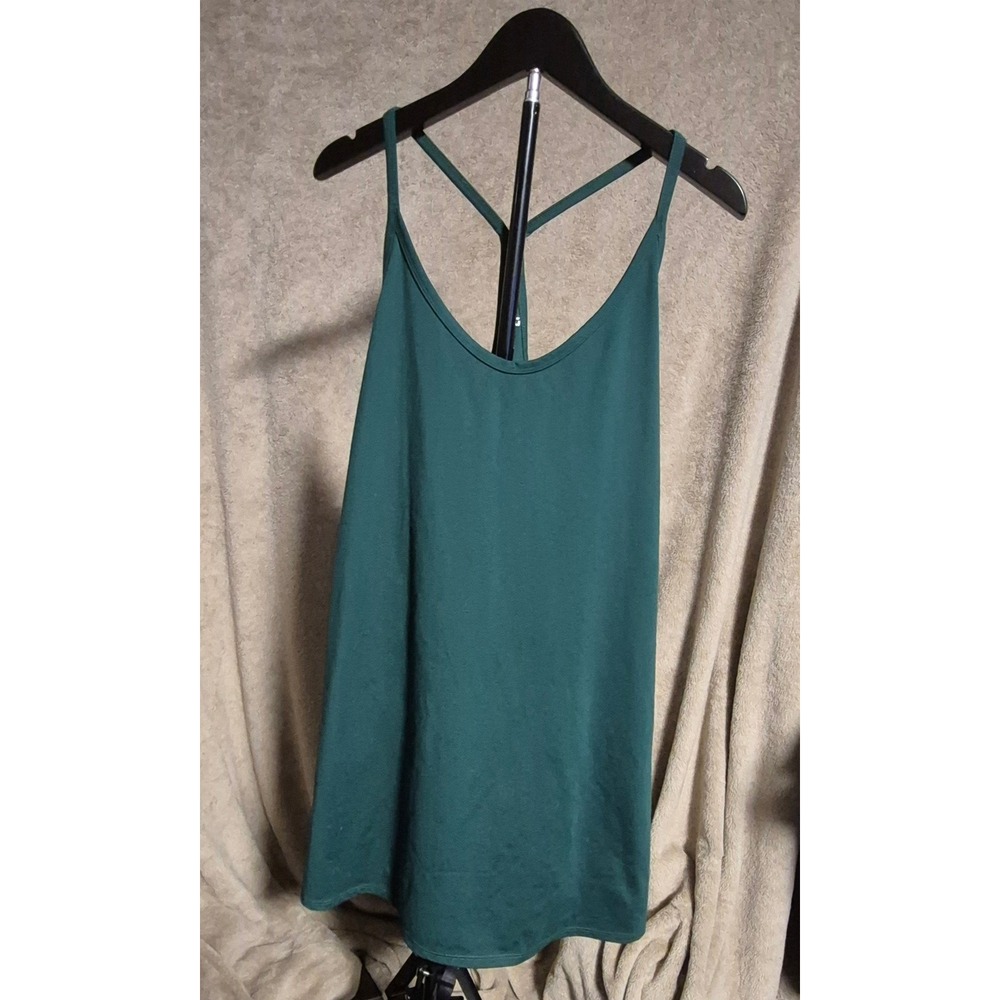 DSG Women XL Green Active Dress Y-Back Athletic Tennis Golf Mini Dress RN104141